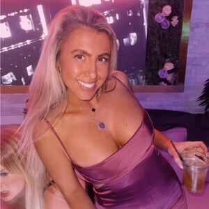 Vestique Fuchsia Satin Mini Dress